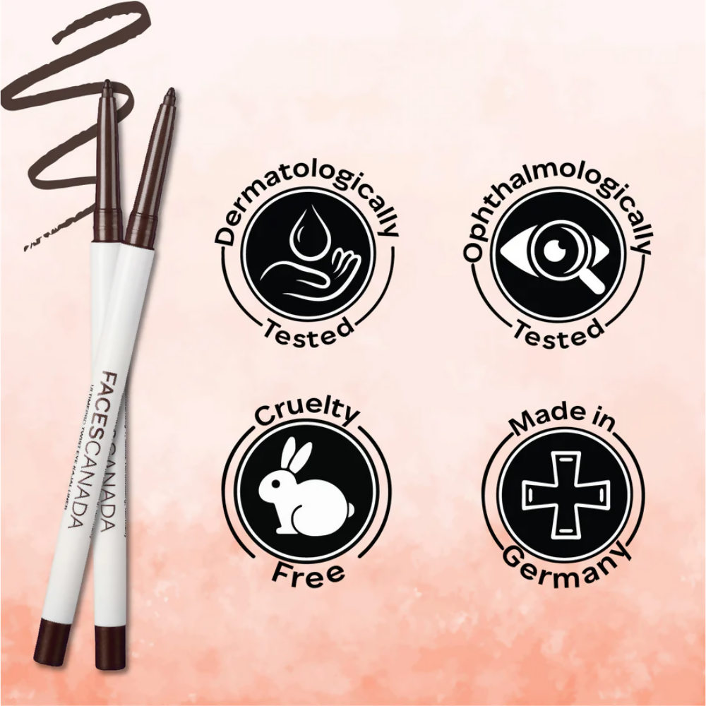 Faces Canada Ultime Pro Twist Eye Kajal Liner - Brown 02 - Distacart