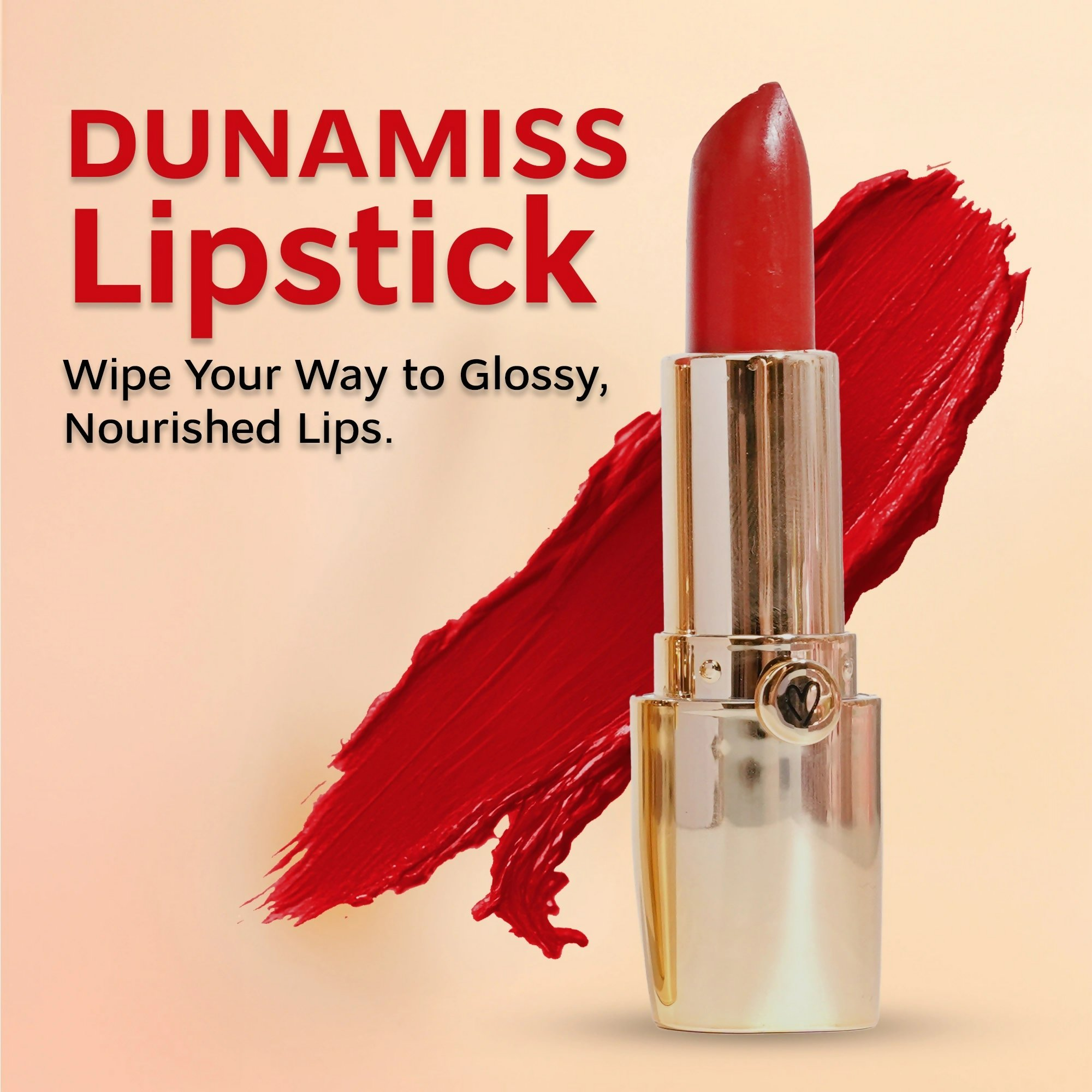 Dunamiss Dona Red Sheen Satin Lipstick