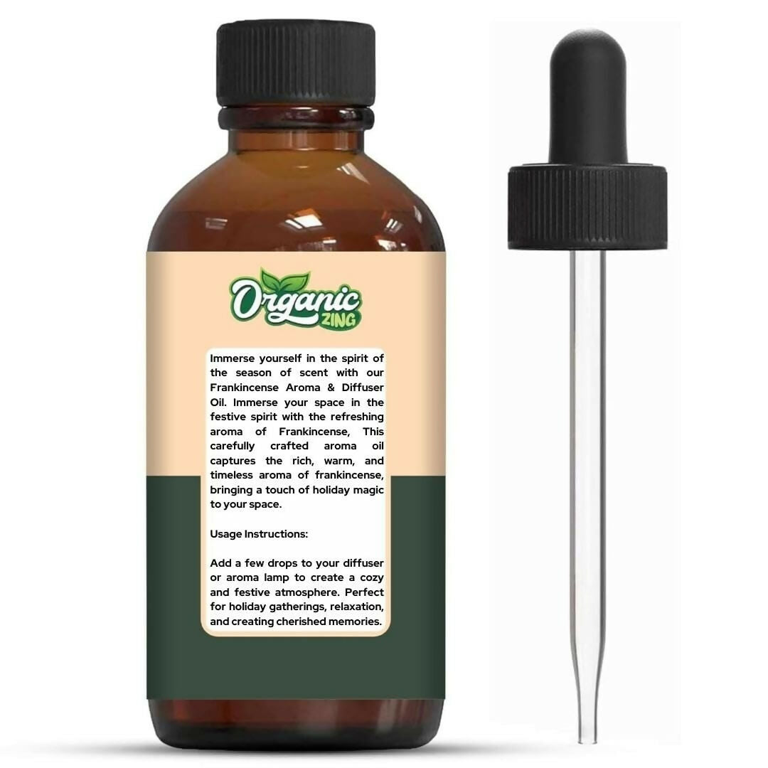 Organic Zing Frankincense Aroma & Diffuser Oil for Festive Season