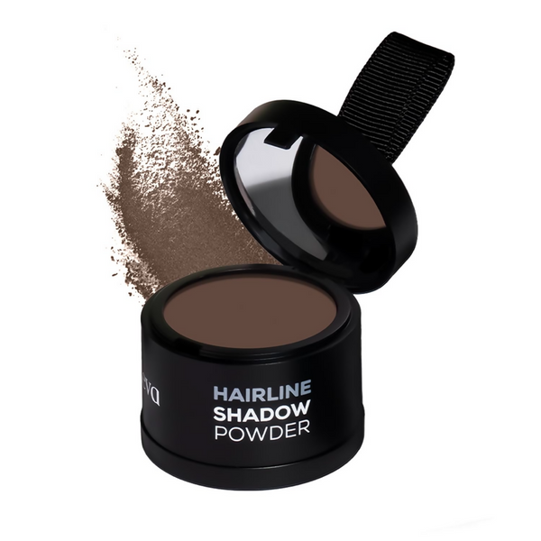 Gleva Hairline Powder Instantly Conceals Hair Root Touch Up Hair Powder for Women & Men - Medium Brown - Distacart