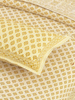Thumbnail for Blue Ethnic Motifs Cotton 200TC King Bedsheet With 2 Zipper Pillow Covers - King Size by House of Ree - Distacart