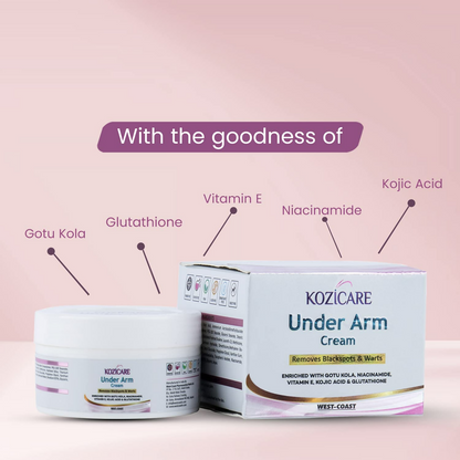 Healthvit Kozicare Under Arm Cream For Remove Black Spots & Warts - Distacart