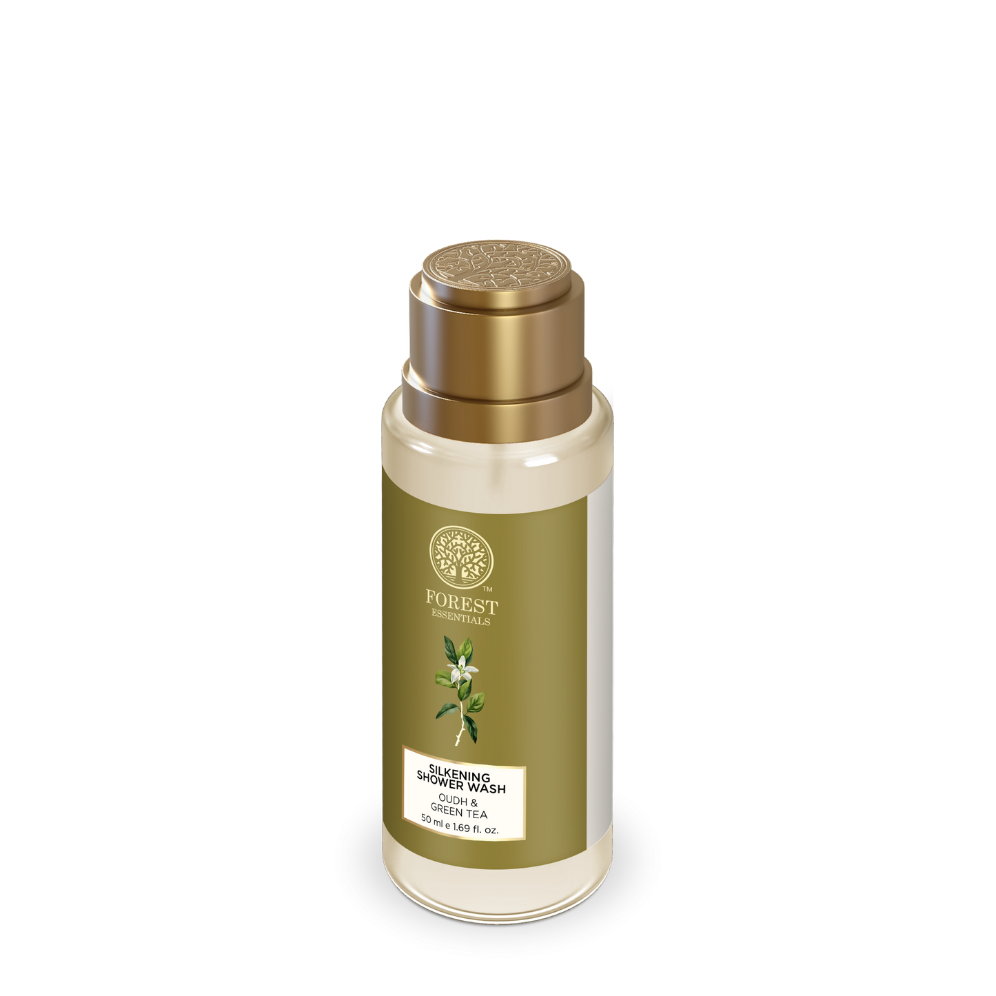 Forest Essentials Travel Size Silkening Shower Wash Oudh & Green Tea - Distacart