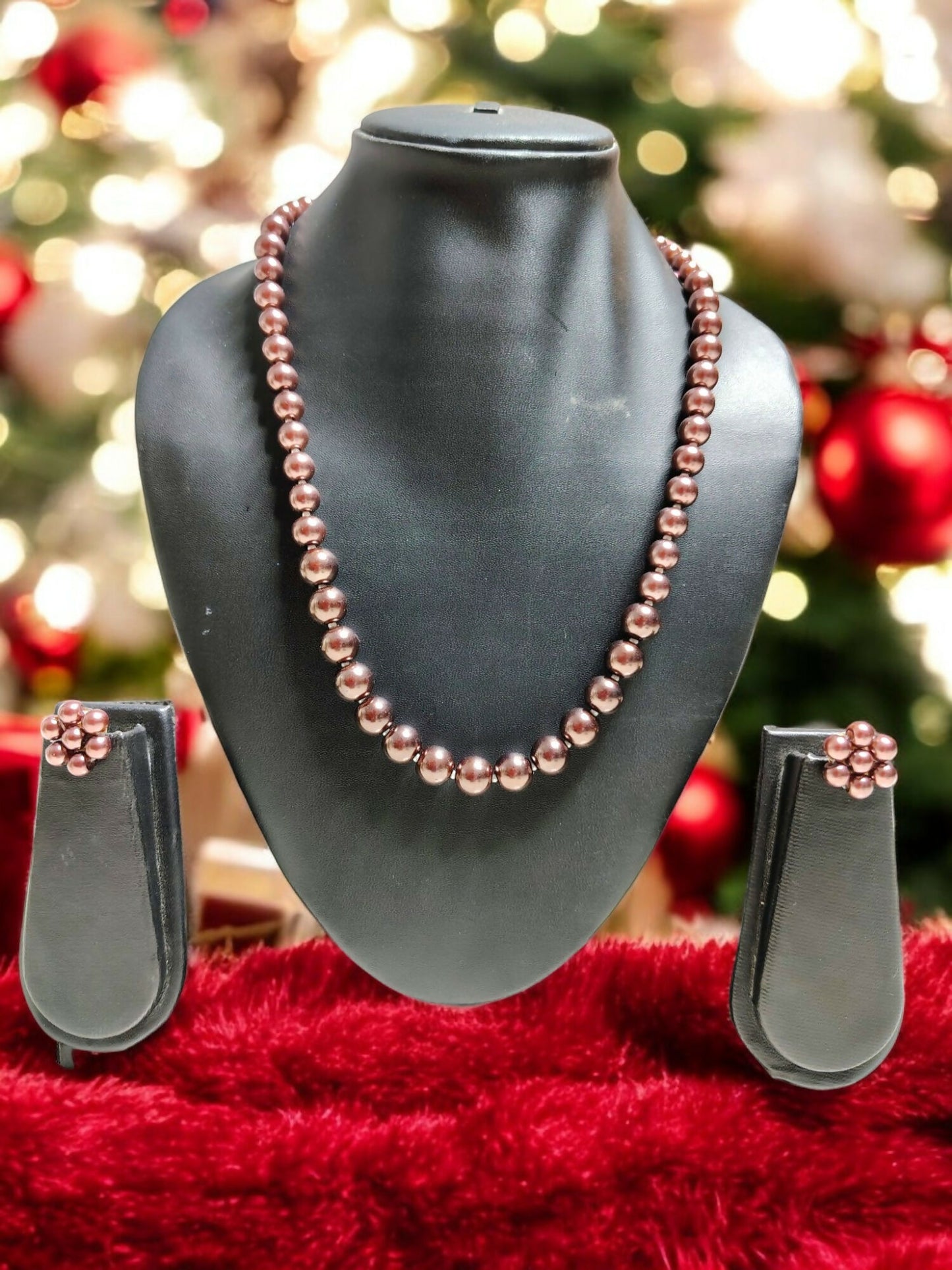 Inhanns Spectrum Everyday Pearl Sets - Single Strand - Chocolate - Distacart