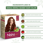 Thumbnail for Nisha Henna Based Hair Colour for Women & Men Red Brown - Distacart
