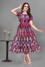 Thumbnail for Preksha Creation Georgette Women Long Maxi Dress Type Gown