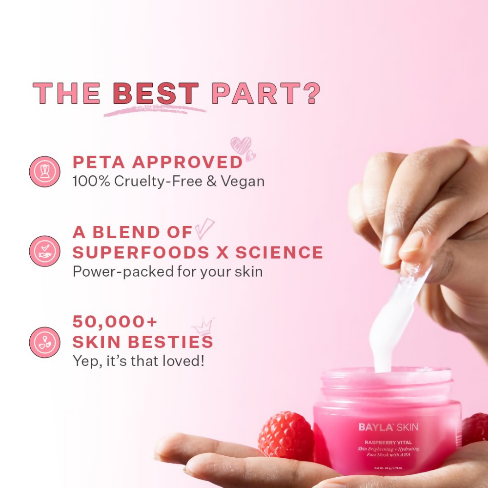 Bayla Skin Raspberry Glow Face Mask - Dista