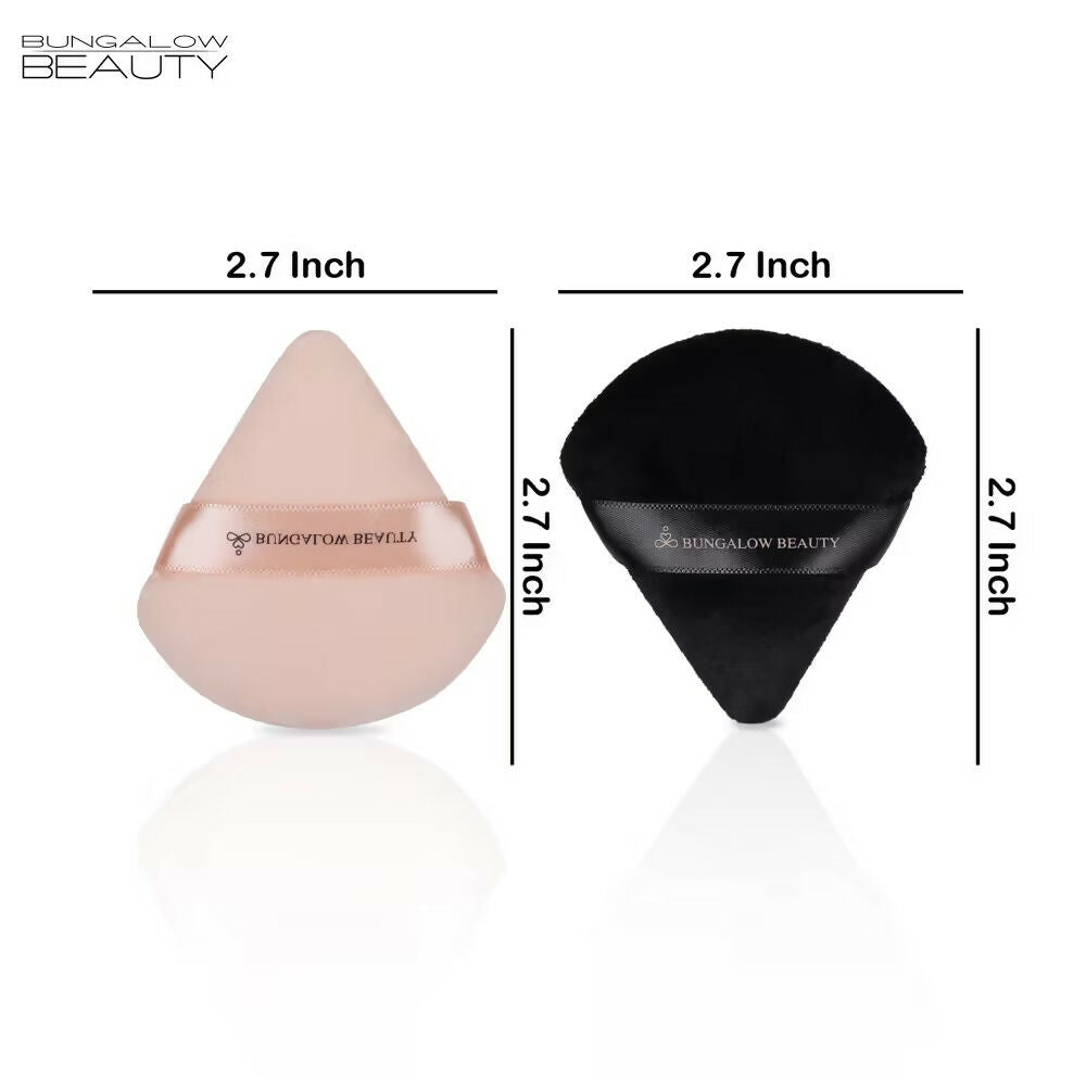 BUNGALOW BEAUTY Triangle Powder Puff Set - Pack of 12 - Dista