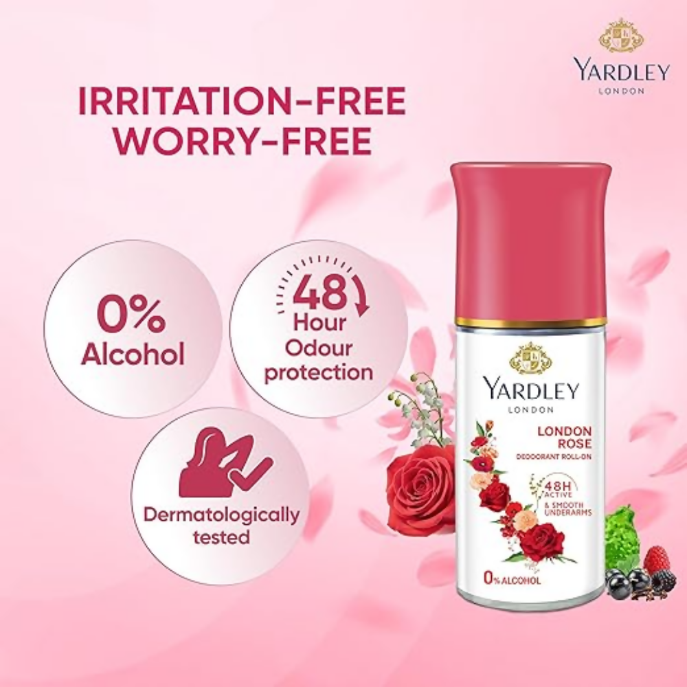 Yardley London Rose Underarm Deodorant Roll On - Dista