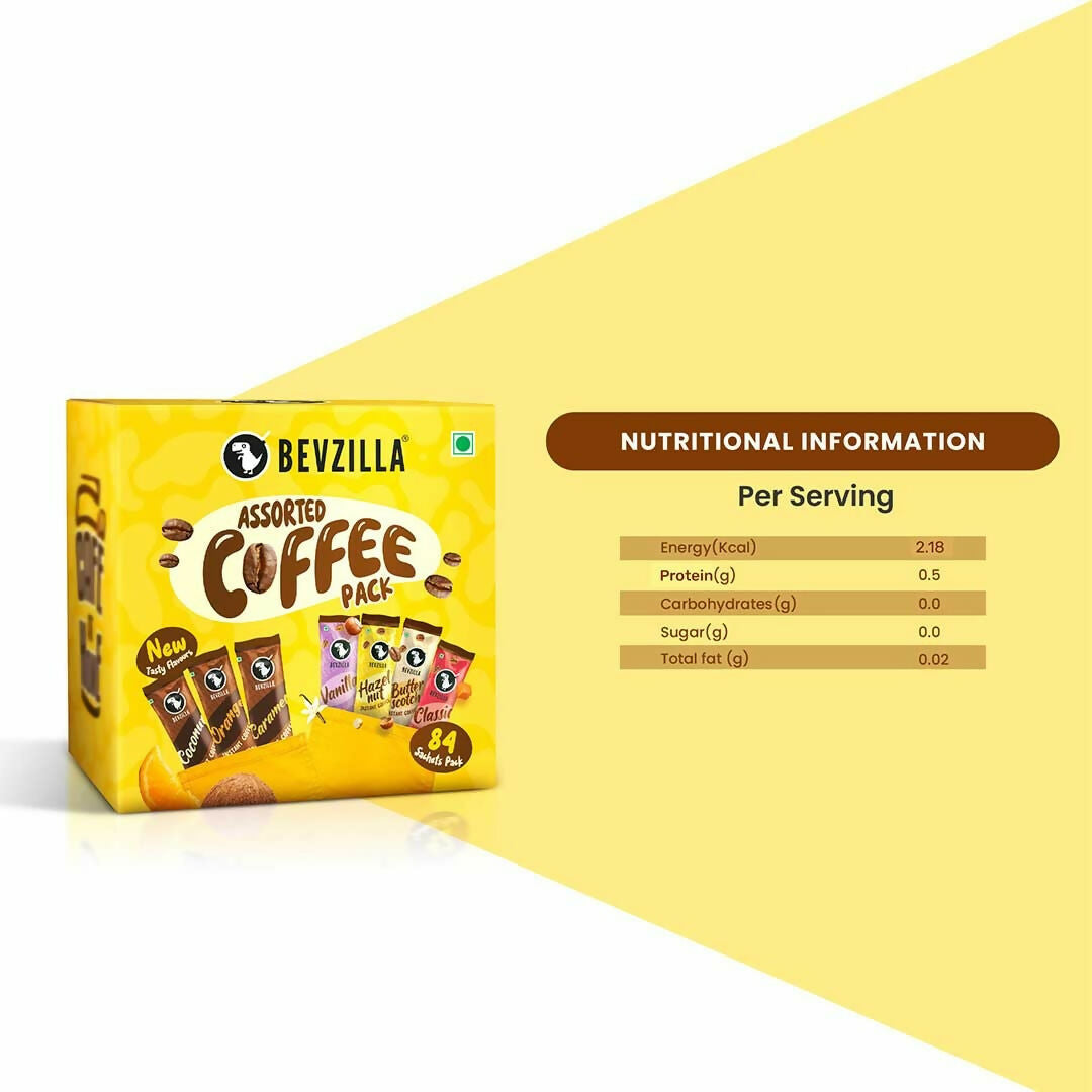 Bevzilla 84 Sachets Assorted Coffee Powder Box