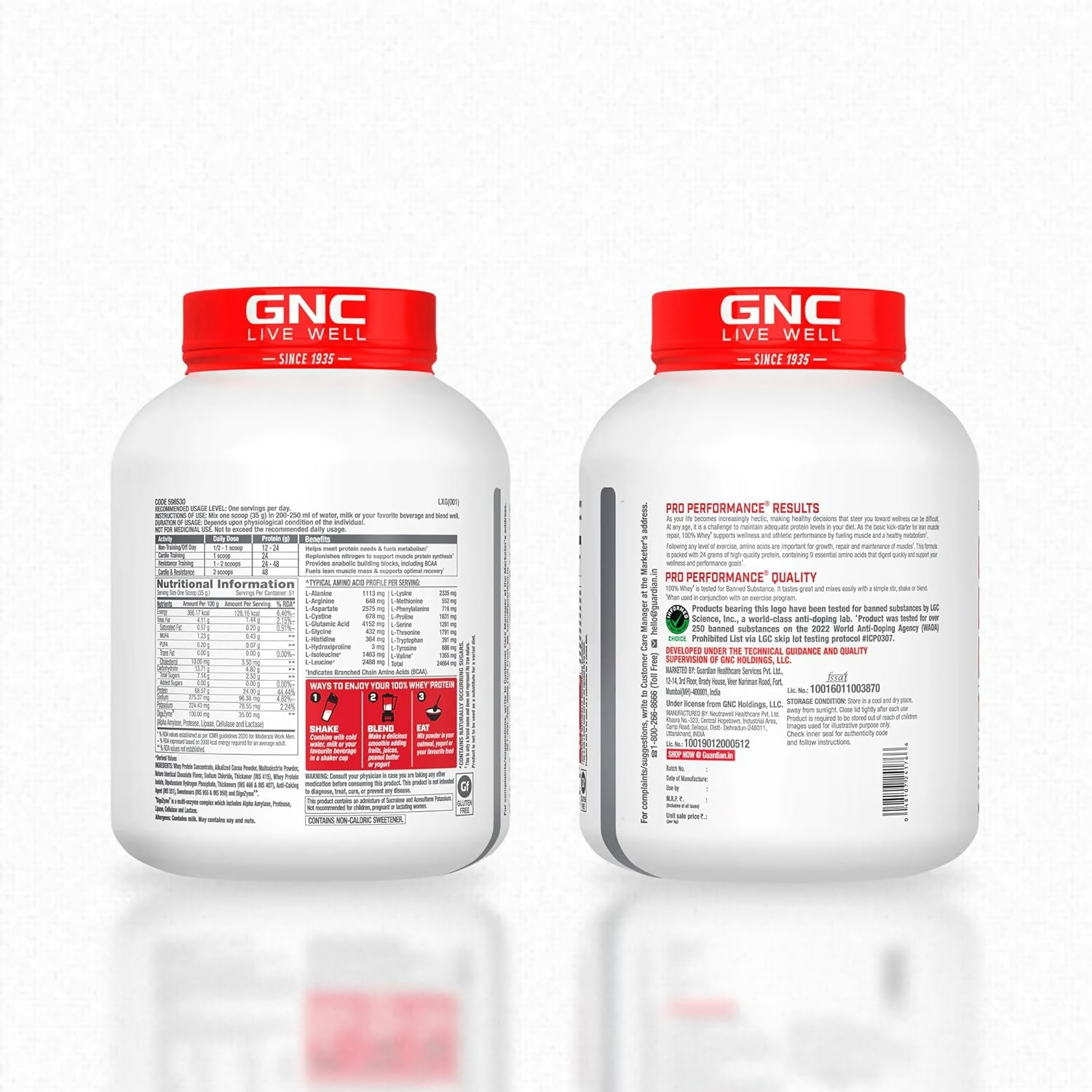 GNC Pro Performance 100% Whey Protein Muscle Growth Chocolate Supreme - Distacart