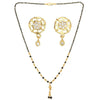 AanyaCentric Gold Plated Short Mangalsutra Set with Earrings - Distacart