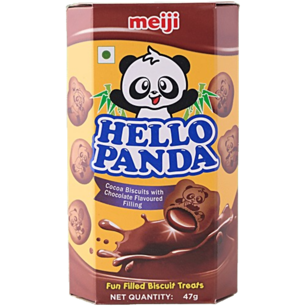 Meiji Hello Panda Biscuits - Double Chocolate Filling Carton - Dista