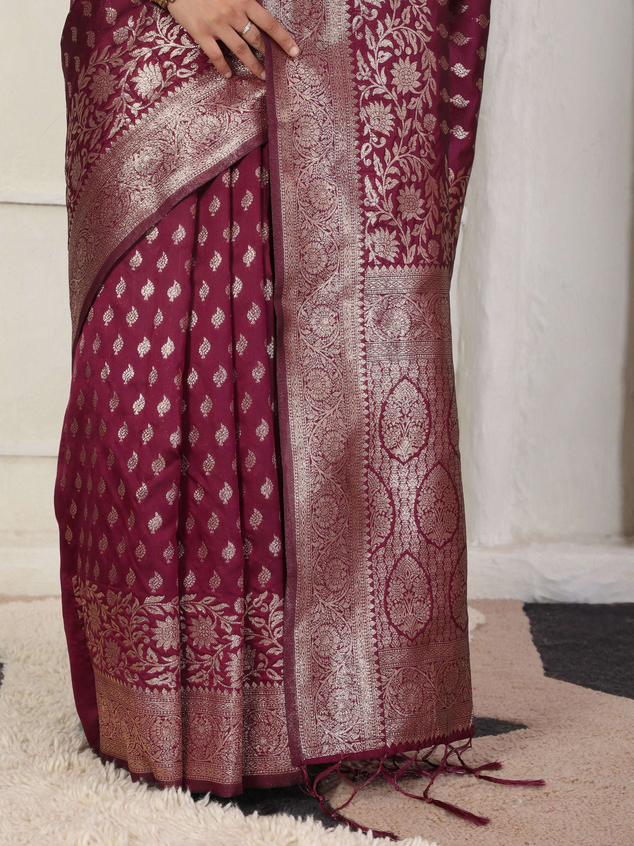 Astita Lichi Silk Green Saree