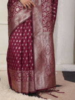Thumbnail for Astita Lichi Silk Green Saree
