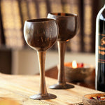Thumbnail for Thenga Coconut Shell & Wooden Wine Glasses - Dista