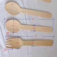 Thumbnail for Eco friendly Wooden Spoon & Fork Combo - Distacart