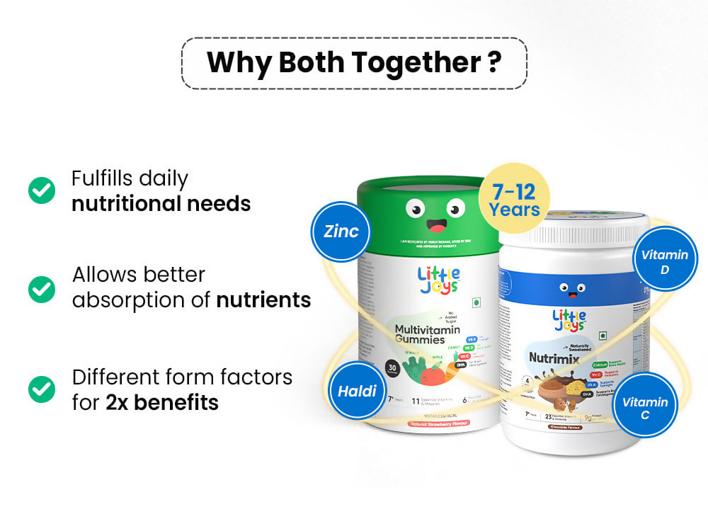 Little Joys Nutrimix Multivitamin Gummies 7+Years