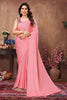 Aafreen Partywear Designer Peach Rangoli Silk Fancy Saree - Distacart