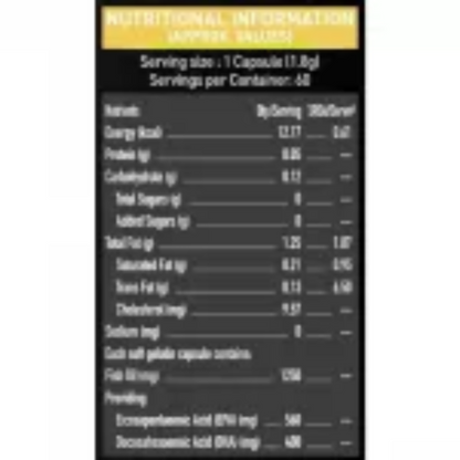 MuscleBlaze Omega 3 Fish Oil Gold Capsules - Distacart
