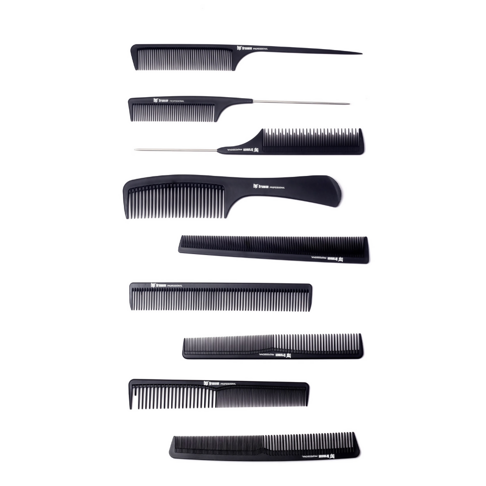 Bronson Professional 9 Pcs Hair Combs Set - Dista
