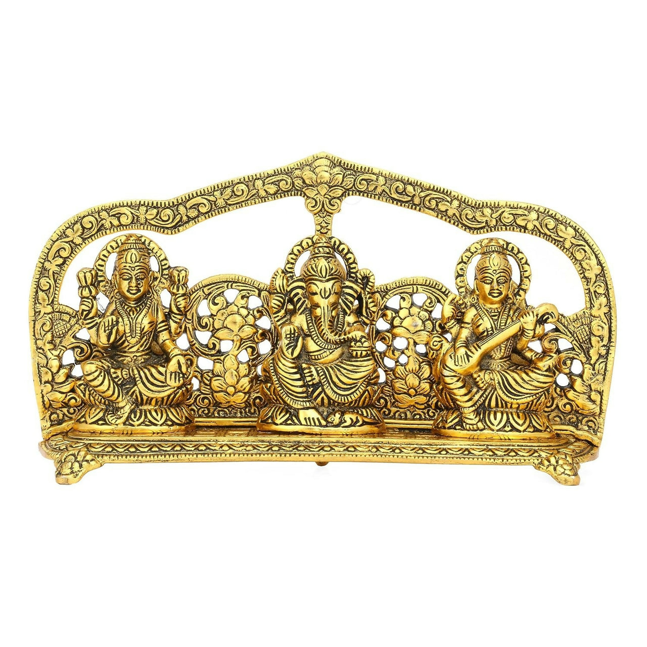 Collectible India Metal Laxmi Ganesha Saraswati Idol - Distacart
