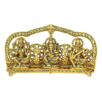 Thumbnail for Collectible India Metal Laxmi Ganesha Saraswati Idol - Distacart