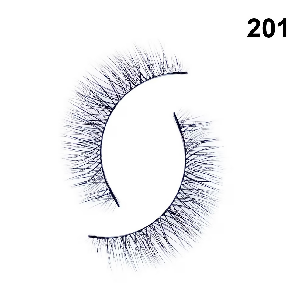 Bronson Professional Pair 6D Long & Natural False Eyelashes - 201 - Dista