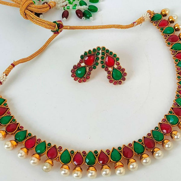Multicolor Agate Necklace Set - Distacart