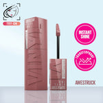 Thumbnail for Maybelline New York Super Stay Vinyl Ink Liquid Lipstick, Instant Shine Lasts Up To 16H - Awestruck - Distacart