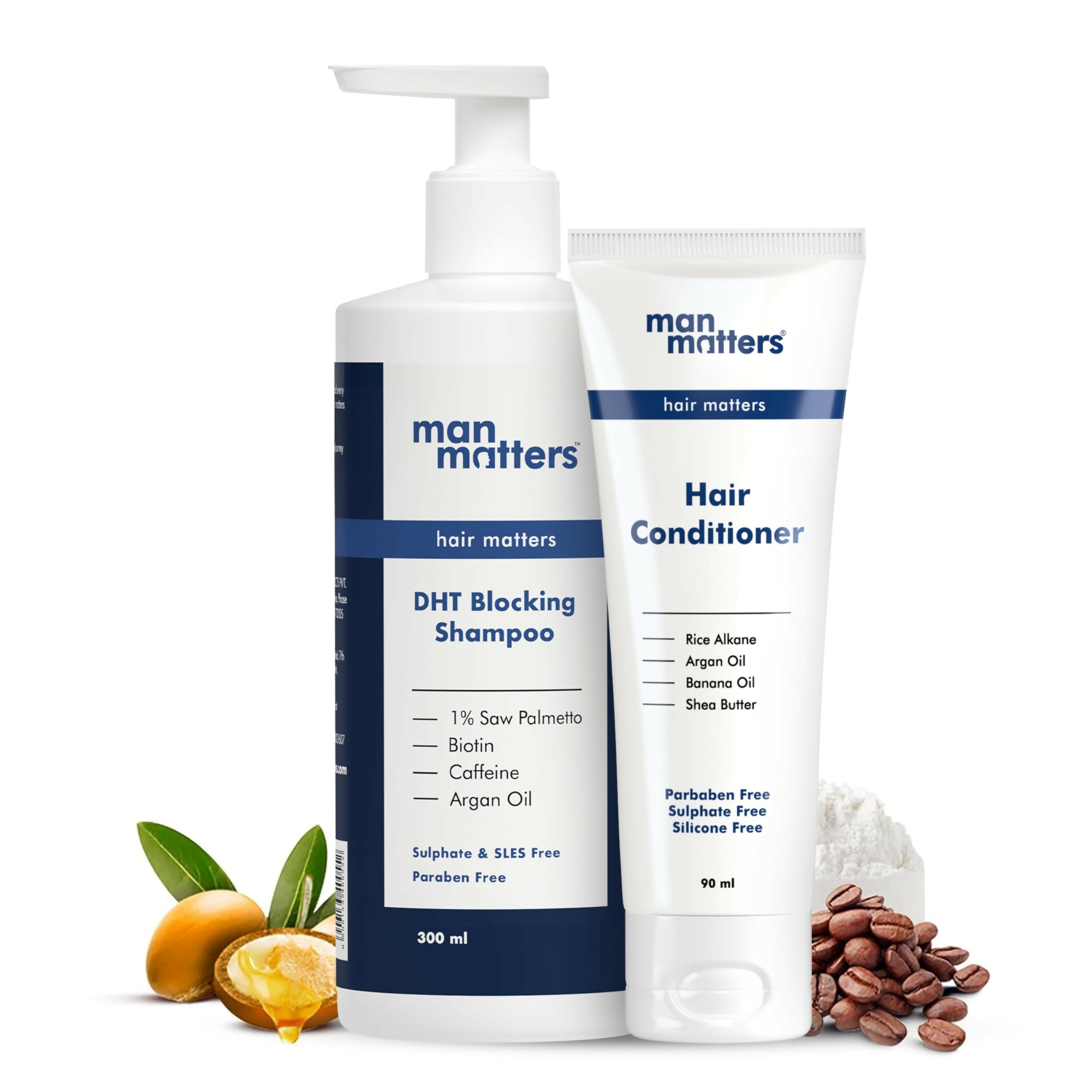 Man Matters Anti Hair Fall Shampoo And Conditioner For Men - Distacart