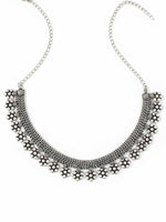Thumbnail for NVR Women Oxidised Silver Beaded Necklace - Distacart