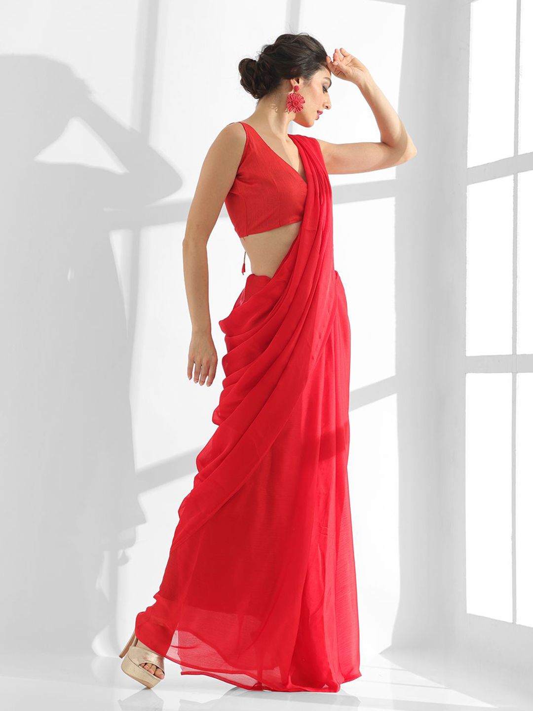 Mitera Beads and Stones Saree - Distacart