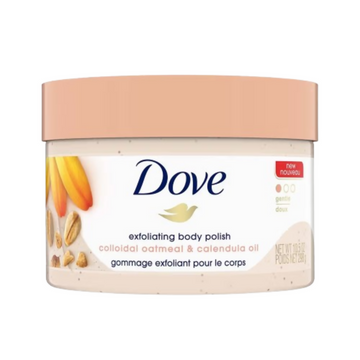Dove Exfoliating Body Polish Scrub - Oatmeal & Calendula Oil - Distacart