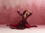 Thumbnail for trueBrowns Purple Viscose Silk Kurta Set - Distacart