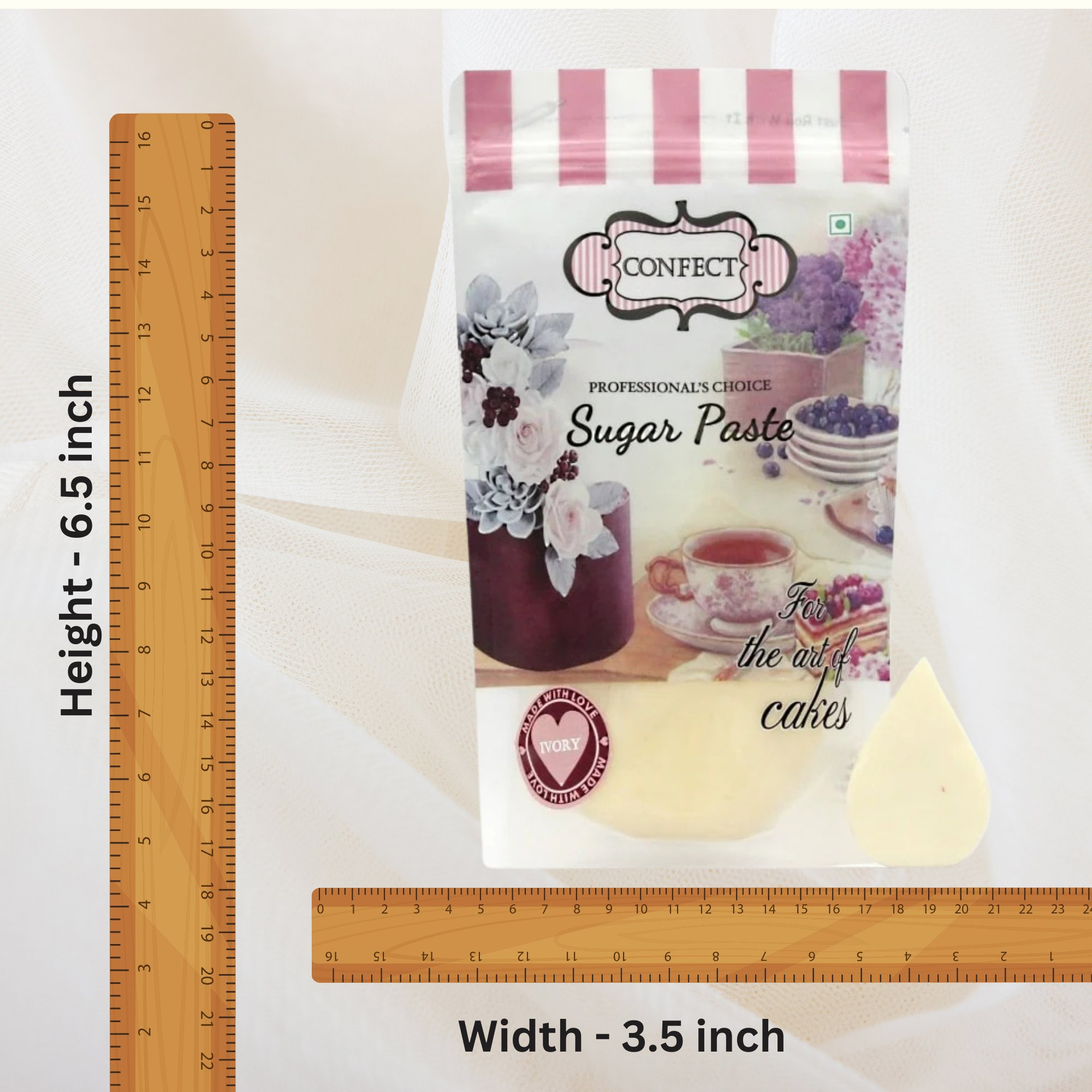 ivory fondant edible sugarpaste 1kg