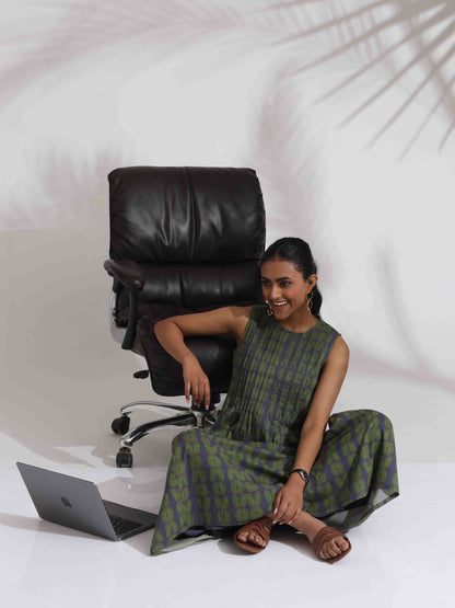 trueBrowns Grey Cotton Skirt Co-ord Set - Distacart