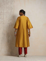 Thumbnail for trueBrowns Gold Silk Kurta Set - Distacart