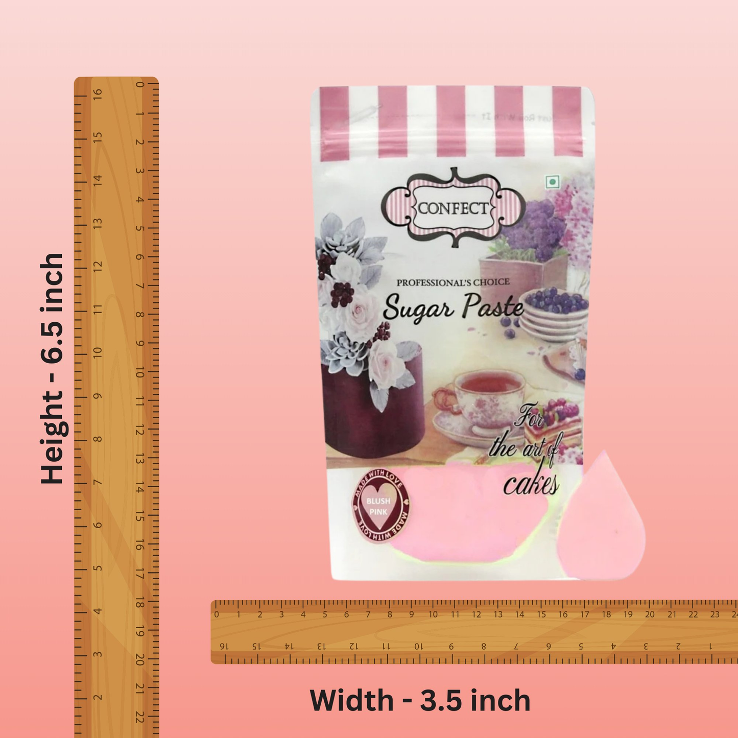blush pink fondant edible sugarpaste 1kg