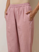 Thumbnail for trueBrowns Mint Green Cotton Linen Kurta Pant Set