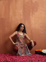 Thumbnail for trueBrowns Cola Print Straight Kurta Set