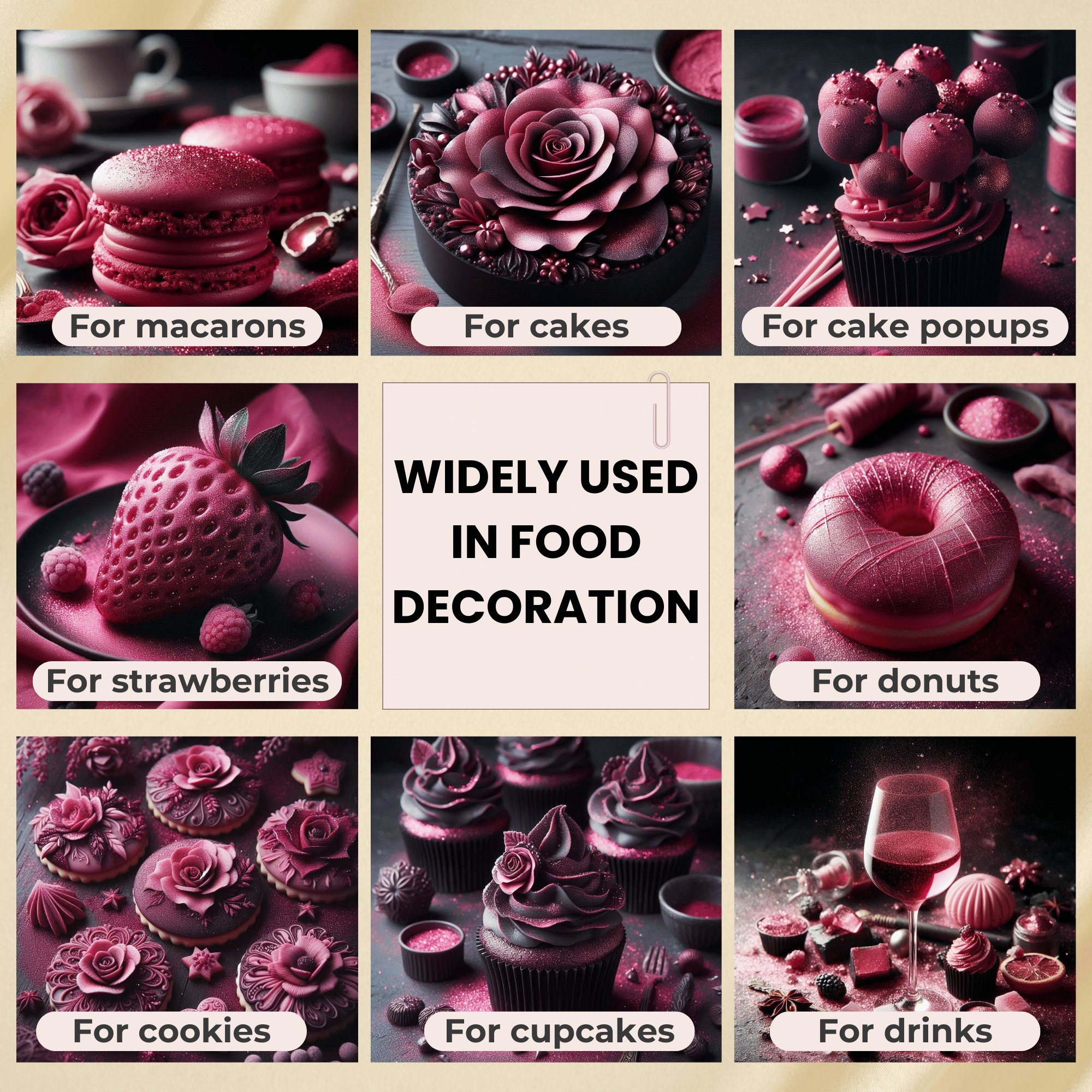 dahlia pink edible luster dust 5 gms