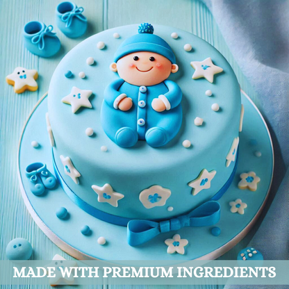 baby blue fondant edible sugarpaste 1kg