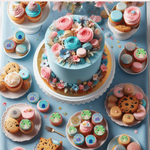 Thumbnail for confect congratulations toppers for cakes cupcakes cake decorations supplies 100gms ct 05