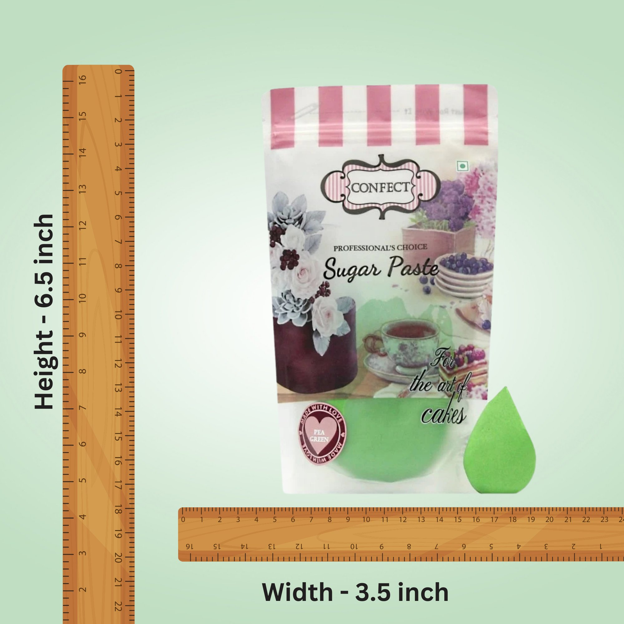 confect pea green sugarpaste br b 1 kg b