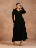 Thumbnail for trueBrowns Black Velvet Dress - Distacart