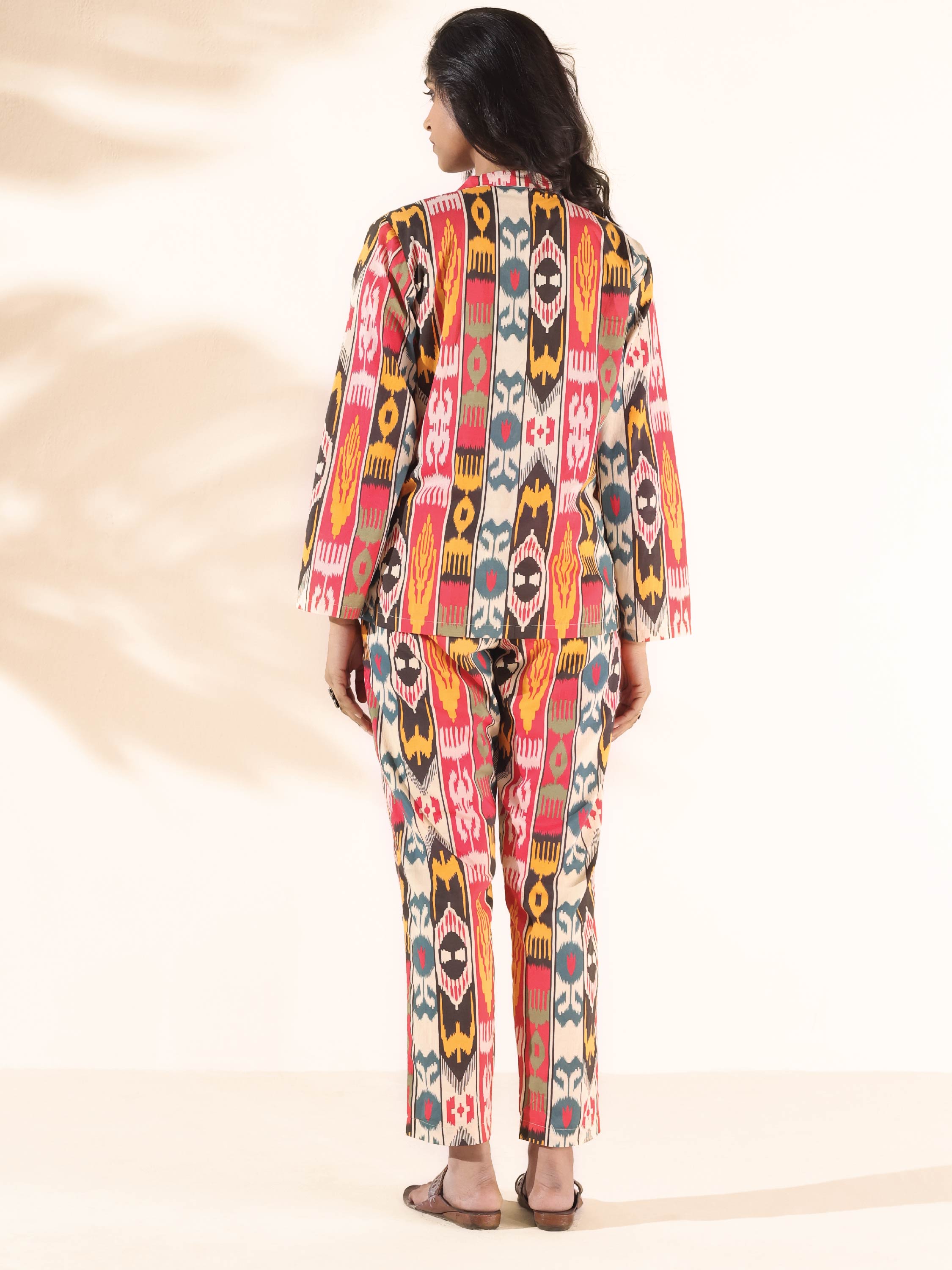 trueBrowns Cola Cotton Ikat Pant Suit Set - Distacart
