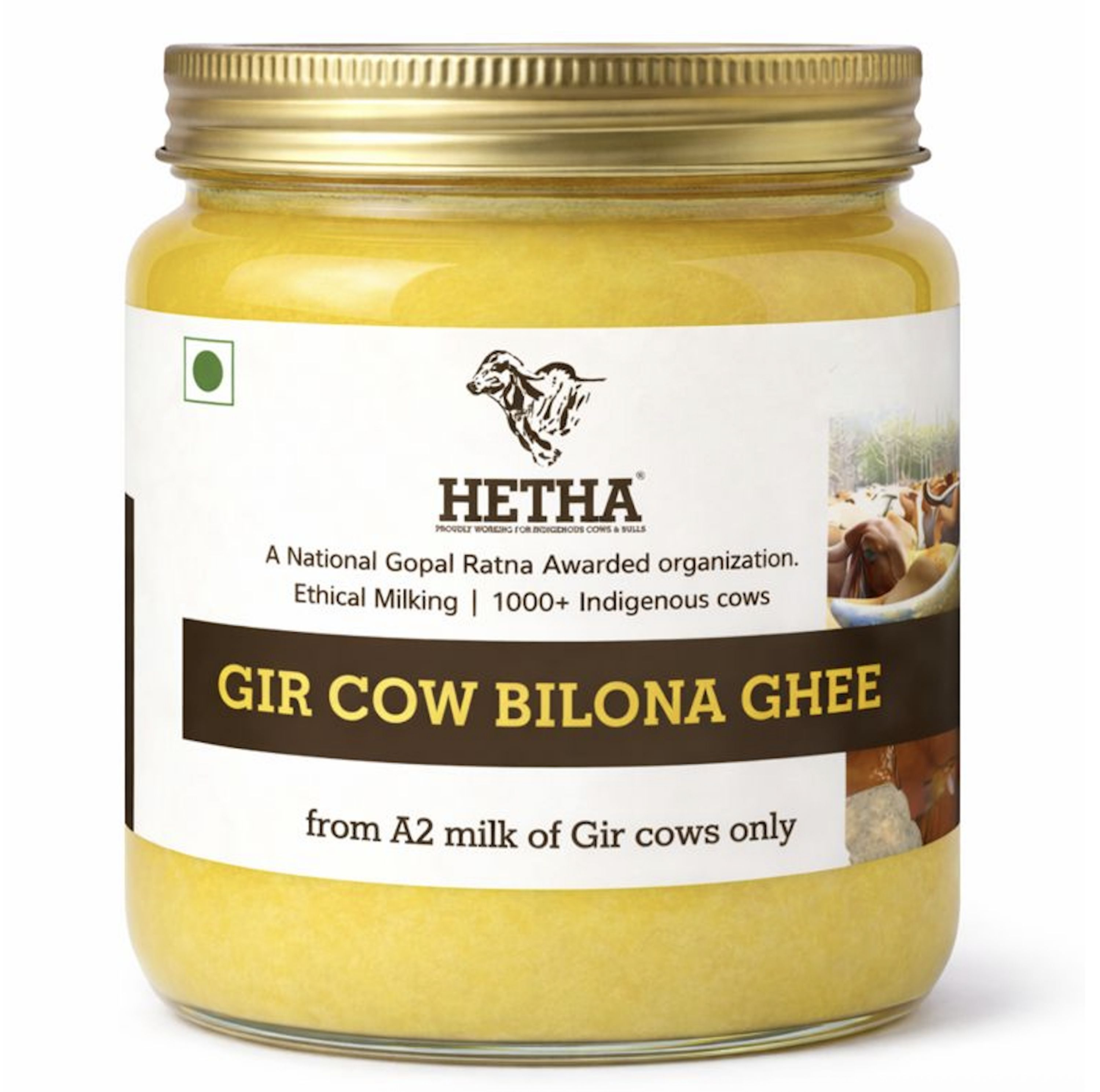 Hetha Gir Cow A2 Cultured Bilona Ghee / A2 Ghee - Dista
