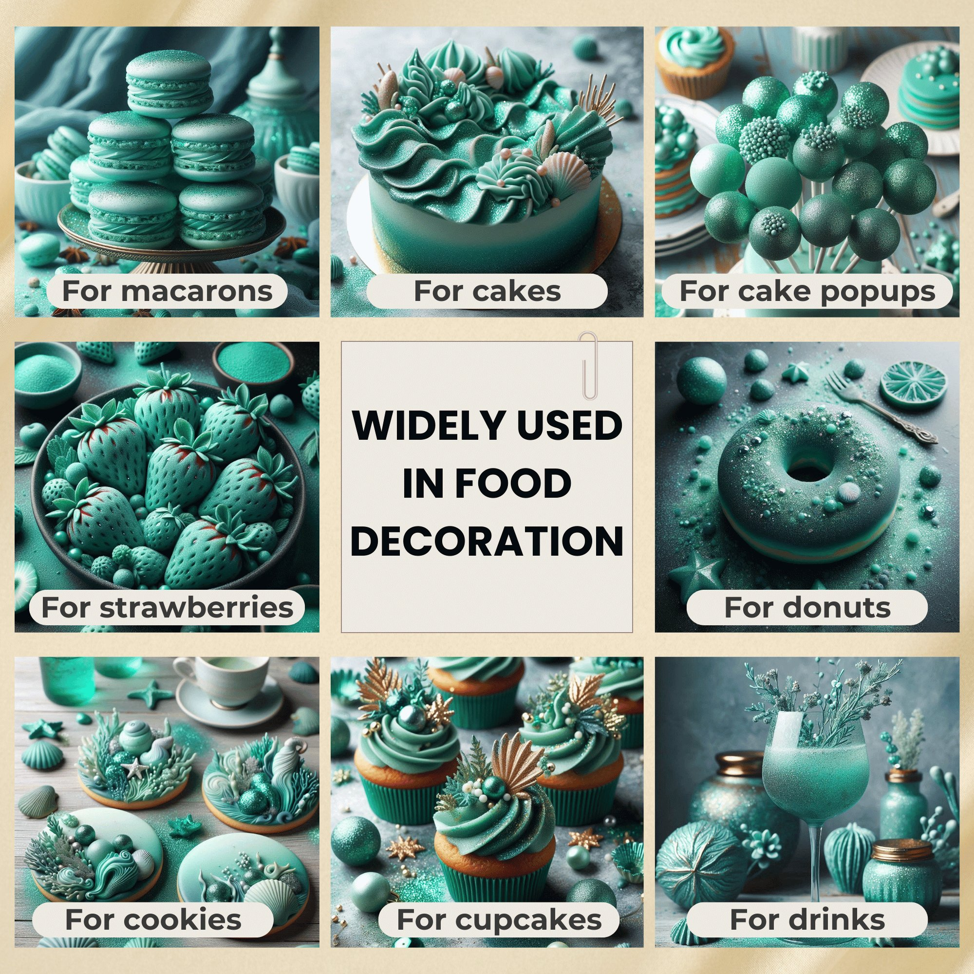 thistle green edible luster dust 5 gms