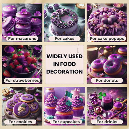 iris purple edible luster dust 5 g
